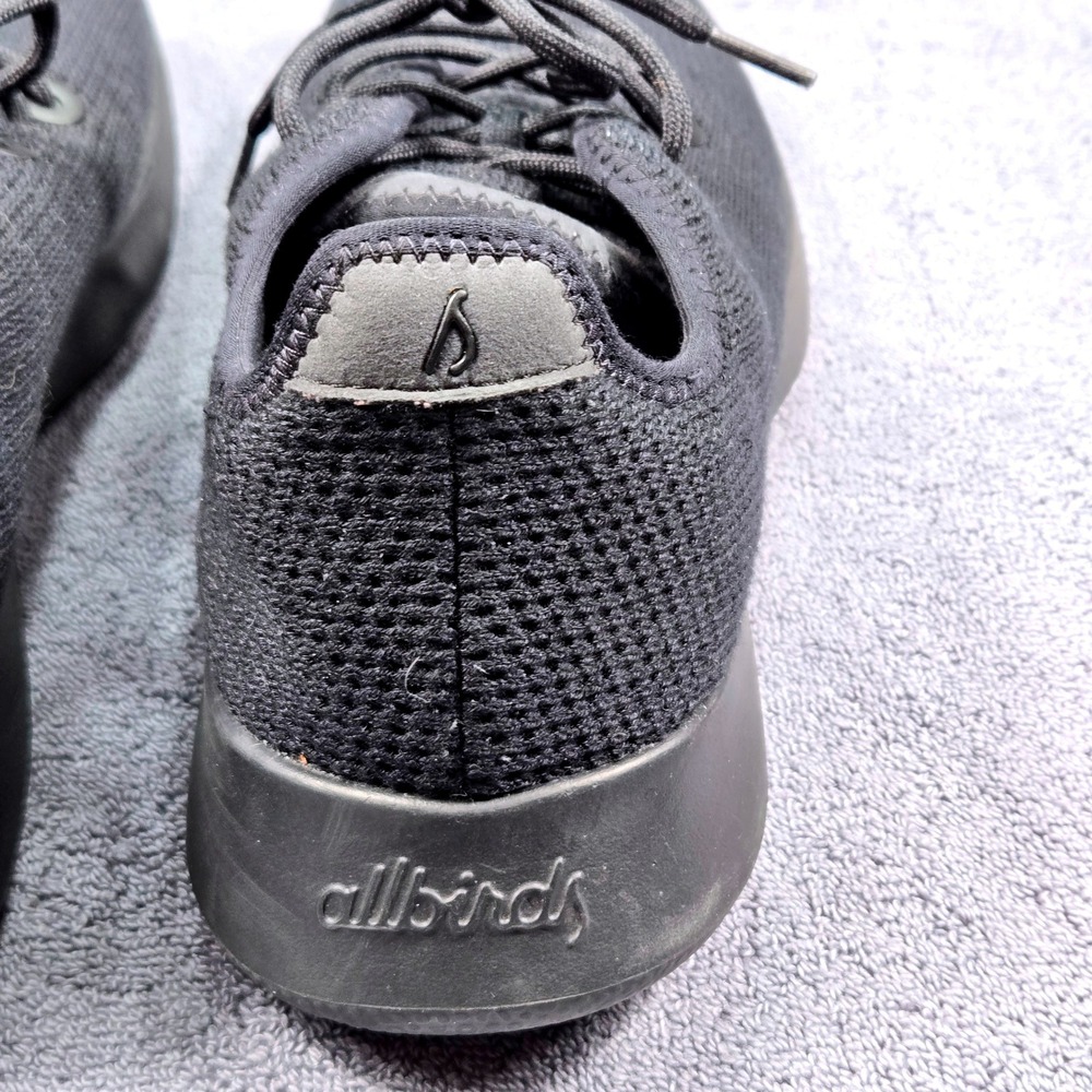 Allbirds Tree Runners Mens‎ Size 11 Black Good Sustainable Mesh Sneakers - Picture 8 of 13